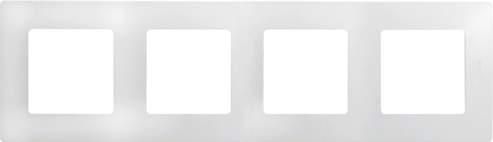 Рамка 4 поста белый ETIKA Legrand