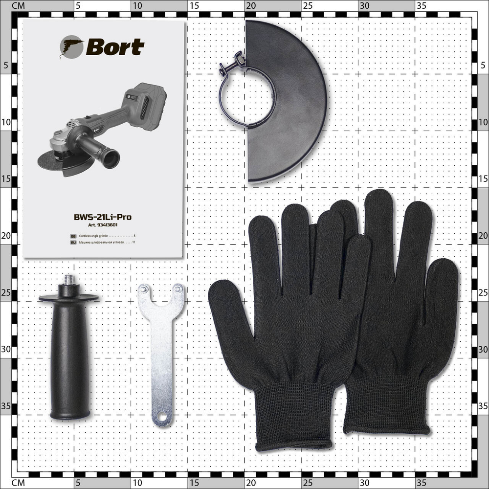 Машина шлифовальная угловая аккумуляторная BORT BWS-21Li-Pro (без АКБ и ЗУ)