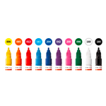 Набор маркеров Molotow ONE4ALL 127HS - 10шт Basic-Set 1 (2мм)
