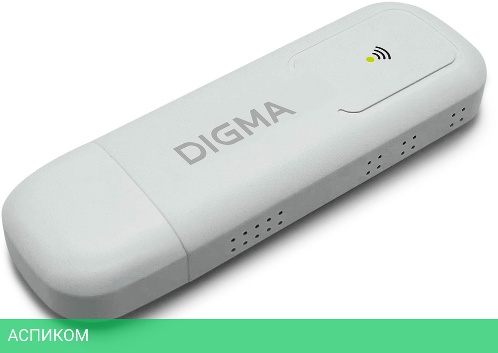 USB-модем 4G Digma Dongle белый (DW1960)