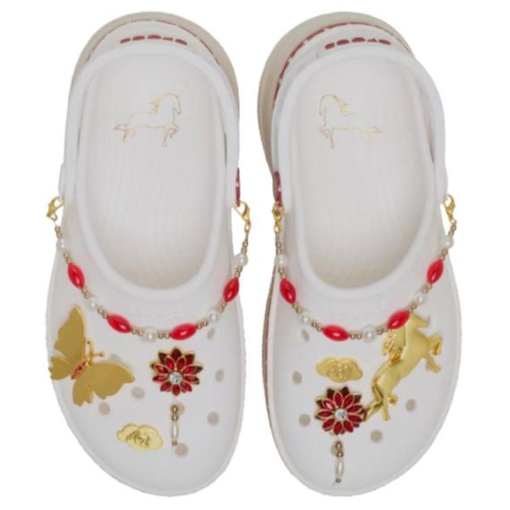 Crocs Stacked Crimson Gallop Clog 'Off White'