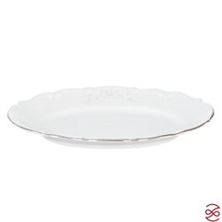 Блюдо овальное плоское 22 см Repast Свадебный узор