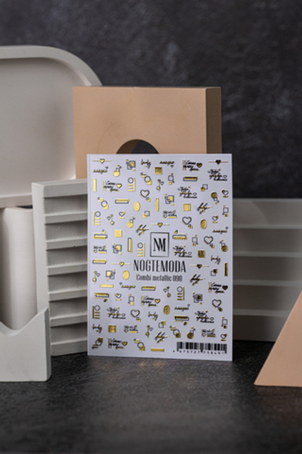 Наклейки NogteModa COMBI METALLIC 090