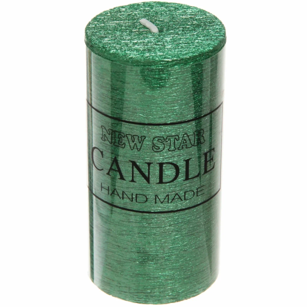 Свеча «New Star» 5*10см цвет изумрудный ZD-073