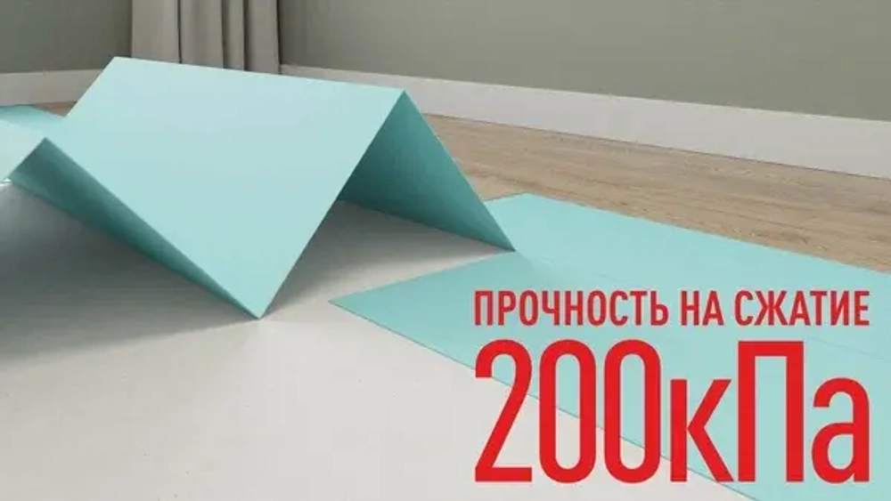 Подложка гармошка зеленая Solid под SPC, LVT 10000х1050х1,5 мм