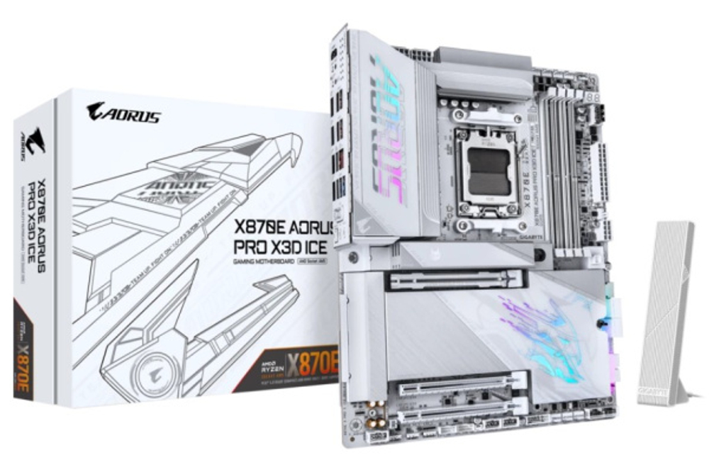 Материнская плата ATX GIGABYTE X870E AORUS PRO X3D ICE