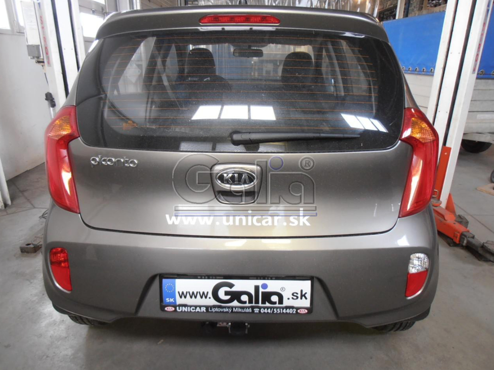 Фаркоп оцинкованный Galia K036A для Kia Picanto 2011-(паспорт и сертификат в комплекте)(без электрики)