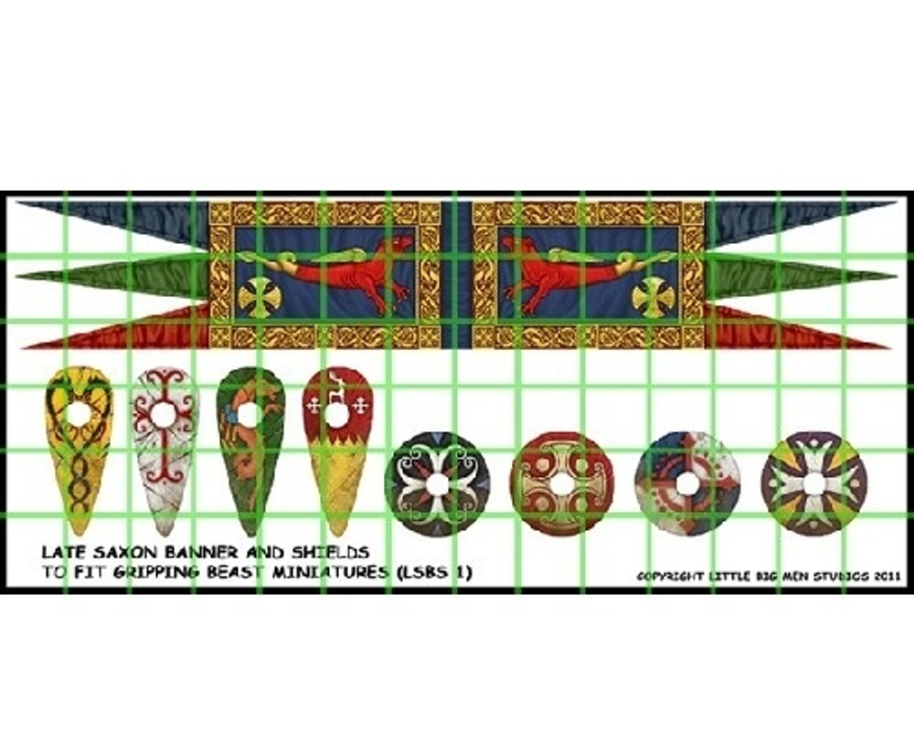 LBMS SAGA004  Saxon  Banner and Shields
