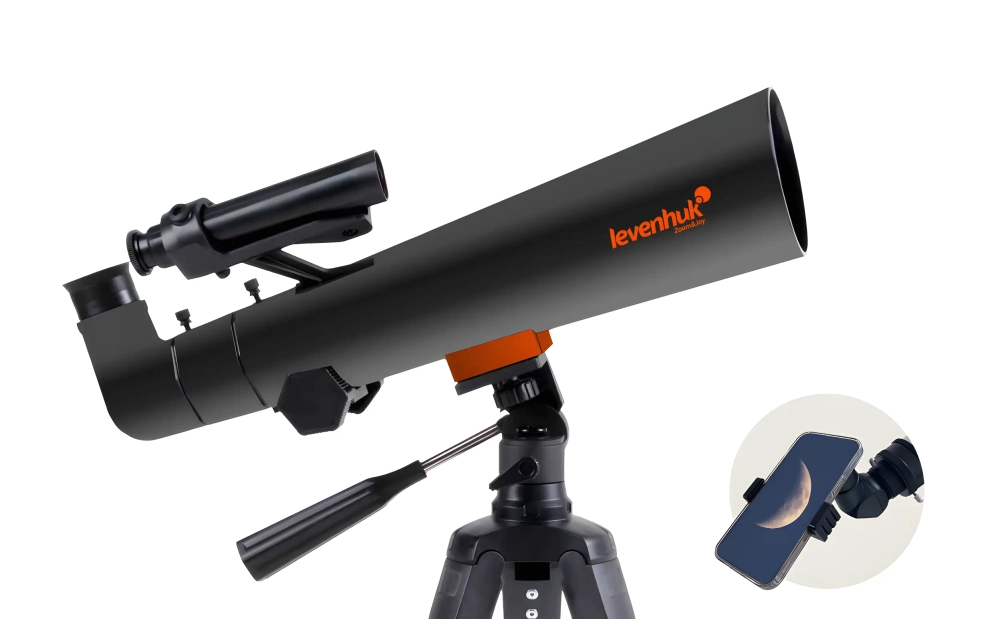 Фототелескоп Levenhuk Kelvin Nova BASE 70/400 на штативе с держателем смартфона