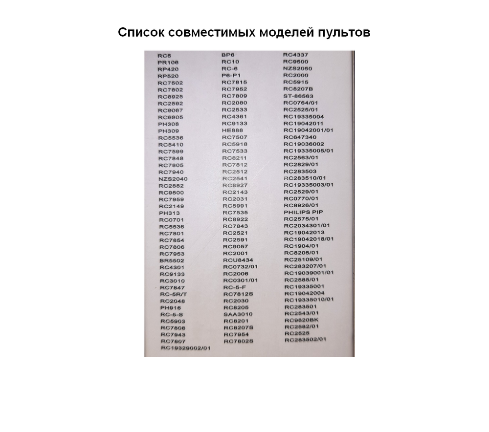 Пульт для Philips RM-627C универсальный (HRM294) Huayu