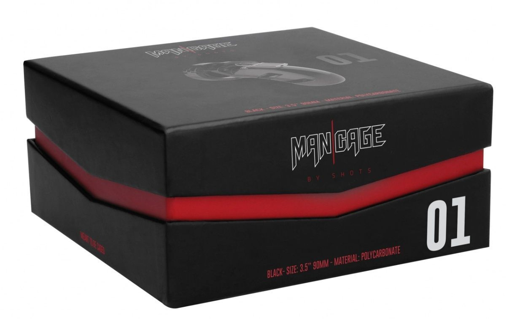 Черный мужской пояс верности Model 01 Chastity (Цвет: черный)