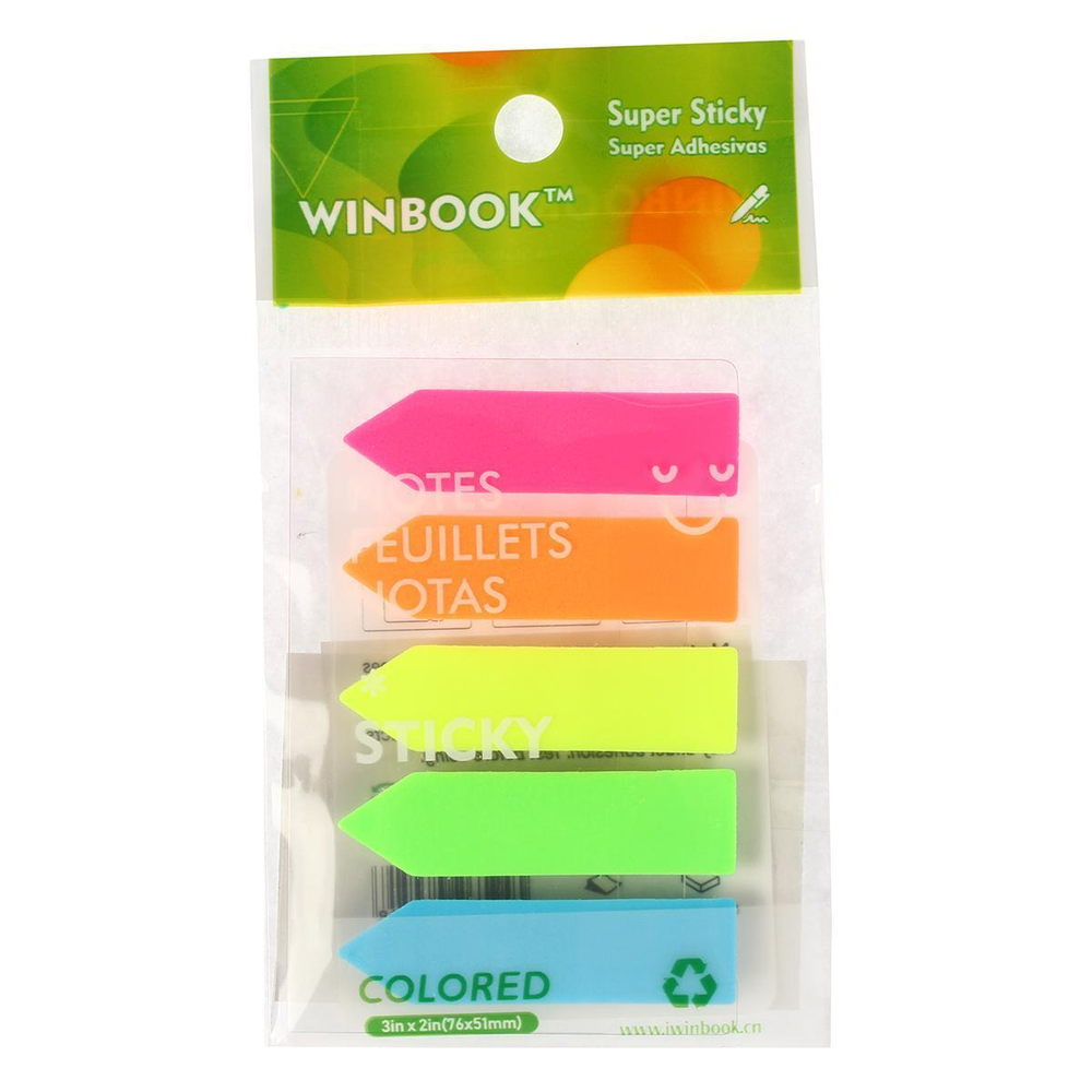 Стикеры пластиковые, стрелки, 5 шт, в пакете с подвесом