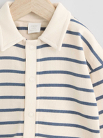 Трикотажная толстовка для малышей Next AB5-973, Белый, Синий