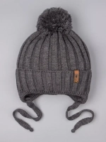 Шапка для мальчика осенняя на завязках