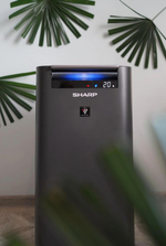 Климатический комплекc Sharp KCG41RH,  до 28м2,  с ионизацией, серый
