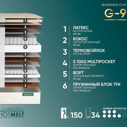 Матрас Фабрика сна G-9