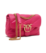 Кожаная сумка-мессенджер love puff classic Pinko - фуксия(100038 A0F2)