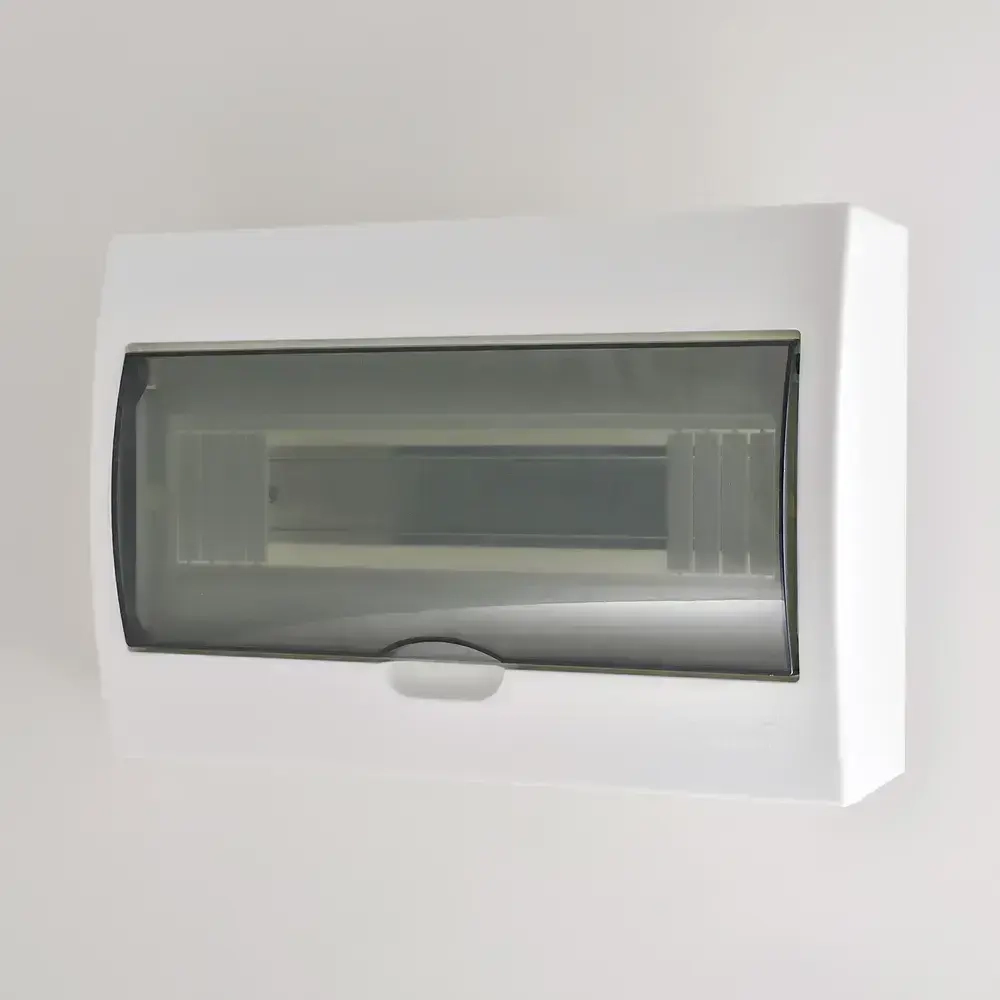 Бокс с прозр крышкой ЩРН-П-12 для наружной уст 12-и модульных устройств