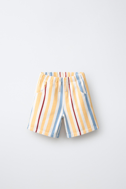 ZARA ШОРТЫ В ПОЛОСКУ, РАЗНОЦВЕТНЫЙ