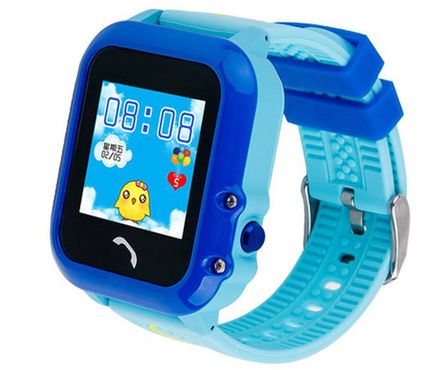 Детские часы с GPS Smart Baby Watch DF27 Голубые