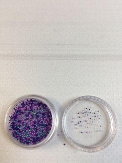 Бульонки пластиковые для дизайна ногтей, микс