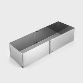 Форма для выпечки с регулировкой размера «Прямоугольная», h=12 см, 15×25 - 27×48 см