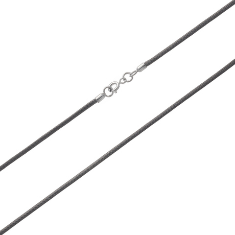 Гайтан текстильный/Родий/Серый