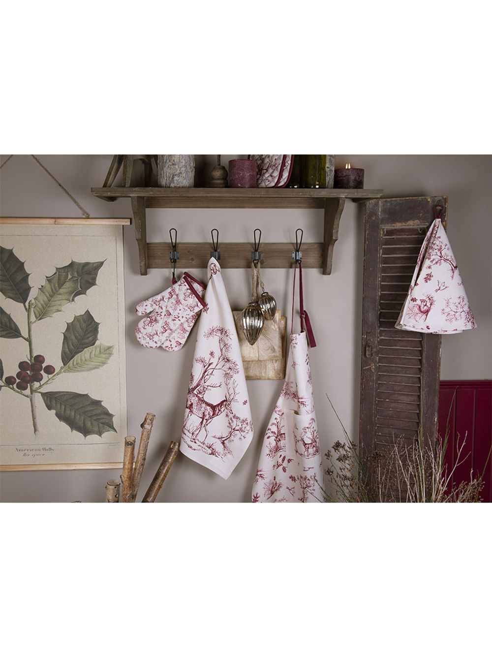 Прихватка-варежка "Лес" 18x30 см