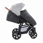 Детская коляска Tutis Aero 2 в 1 New 2019 №112 (черный-серый) кожа
