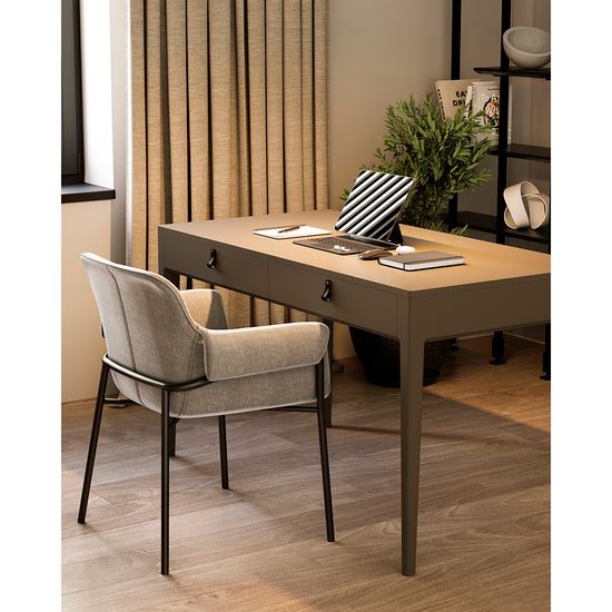 Стул aline, шенилл, молочный