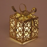 Сувенир с подсветкой «Золотой подарок» 8*12 см, Золото