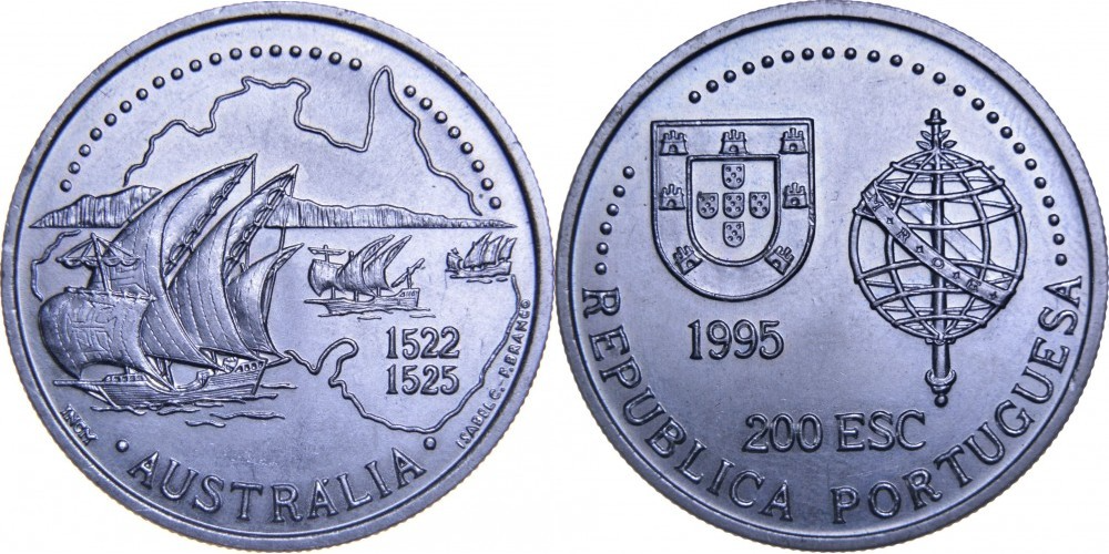 Португалия 200 эскудо, 1995 Золотой век открытий - Австралия
