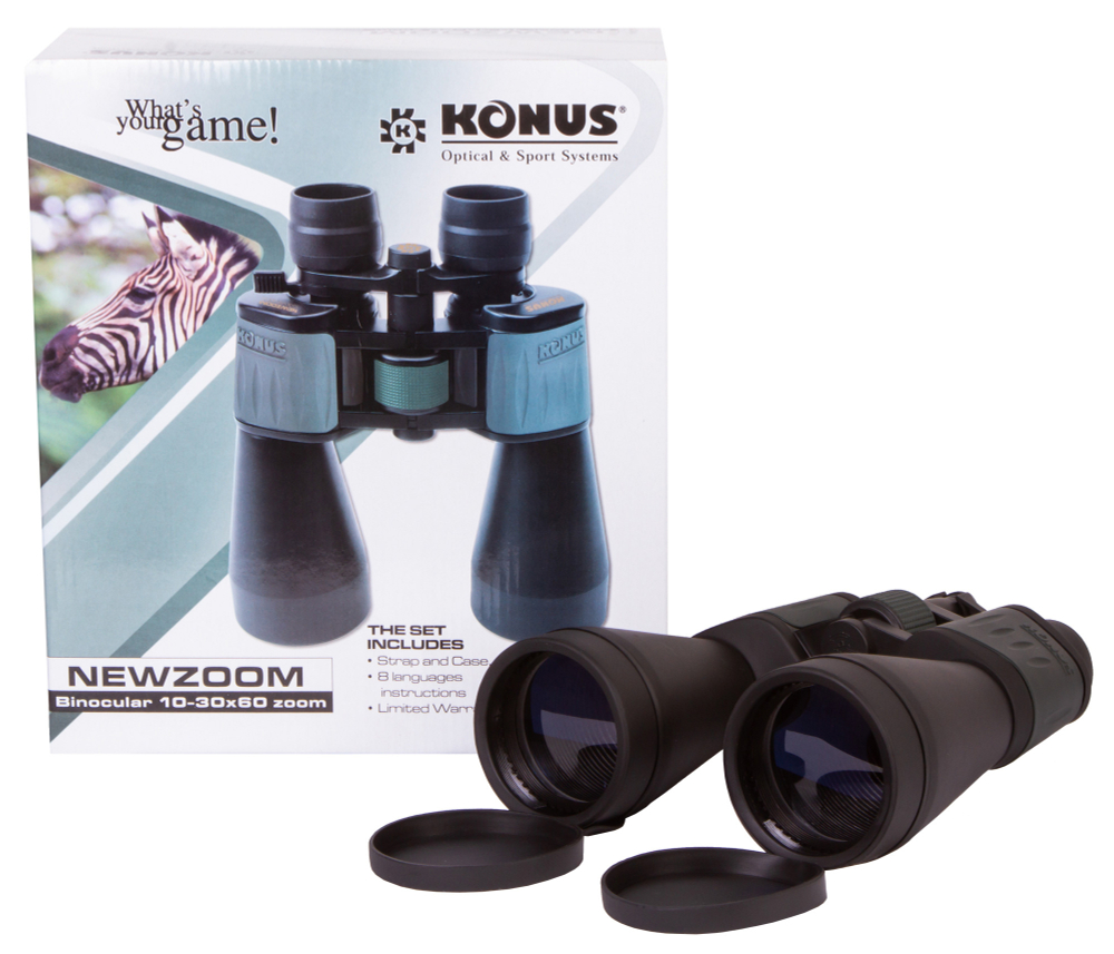 Бинокль Konus NewZoom 10–30x60