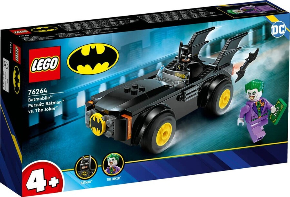 Конструктор LEGO DC Batman 76264 Погоня на Бэтмобиле: Бэтмен против Джокера