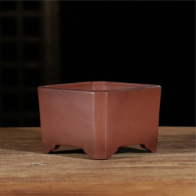 Состаренный неглазурованный горшок для бонсай высочайшего качества (исинская керамика) | 11.8*8.0