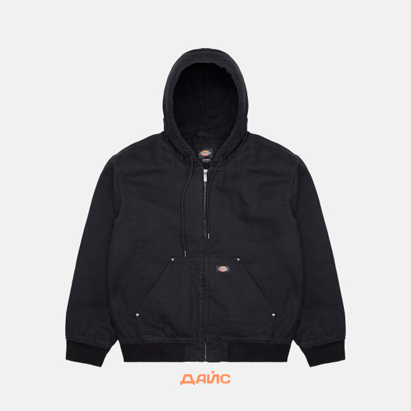 Куртка Dickies Hilham Hooded Canvas Jacket артикул:DK0A87O5BLK1 - купить в магазине Дайс