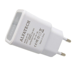 Сетевой адаптер питания Alfatech AF-138 2USB LED 2A (белый)