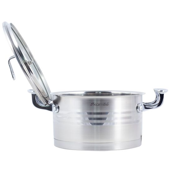 Набор кастрюль 4 предмета 1,7 л; 2,4 л. Kamille KM 5860 из нержавеющей стали