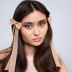 Бант "Мэри" облегченный бежевый