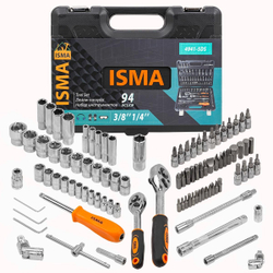 Набор инструментов 94 пр. 1/4''3/8''(6гр)(4-22мм) ISMA ISMA-4941-5DS-м