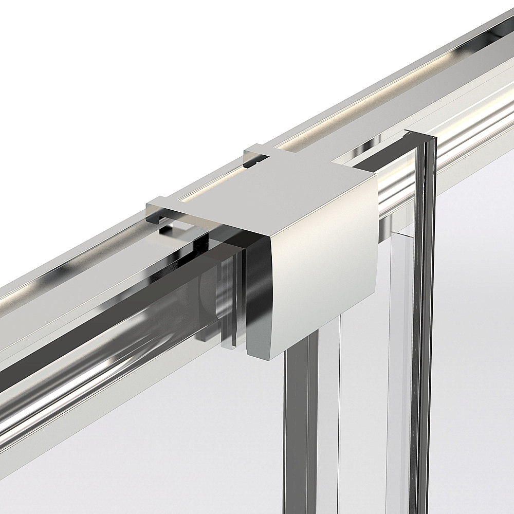 Душевая дверь Vincea Stella 130 VDS-1ST130CLG стекло прозрачное/профиль брашированное золото
