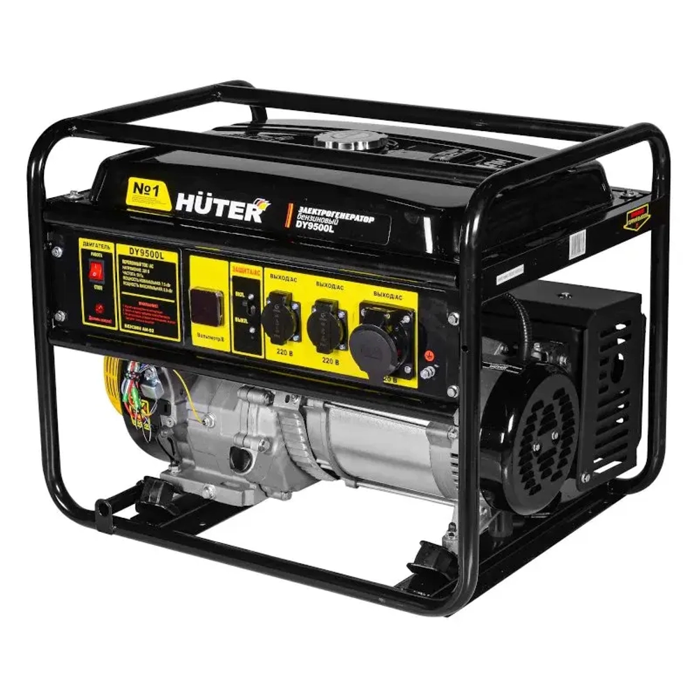 HUTER DY9500L бензиновый генератор 64/1/39