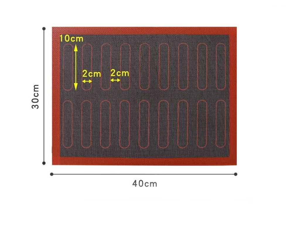 Коврик армированный с разметкой для эклеров 40x30