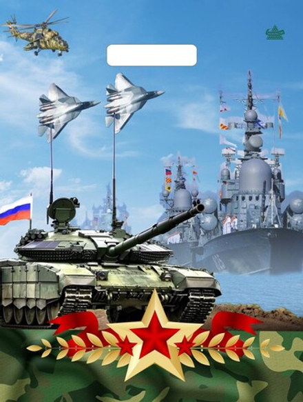 Пакеты с вырубной ручкой "Оборона" 31х40+6см 60мкм (50/500шт)