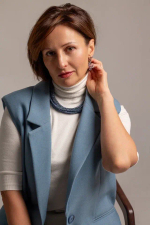 Серьги "Деора" светлый серо-голубой чешский хрусталь, оттенок серебро