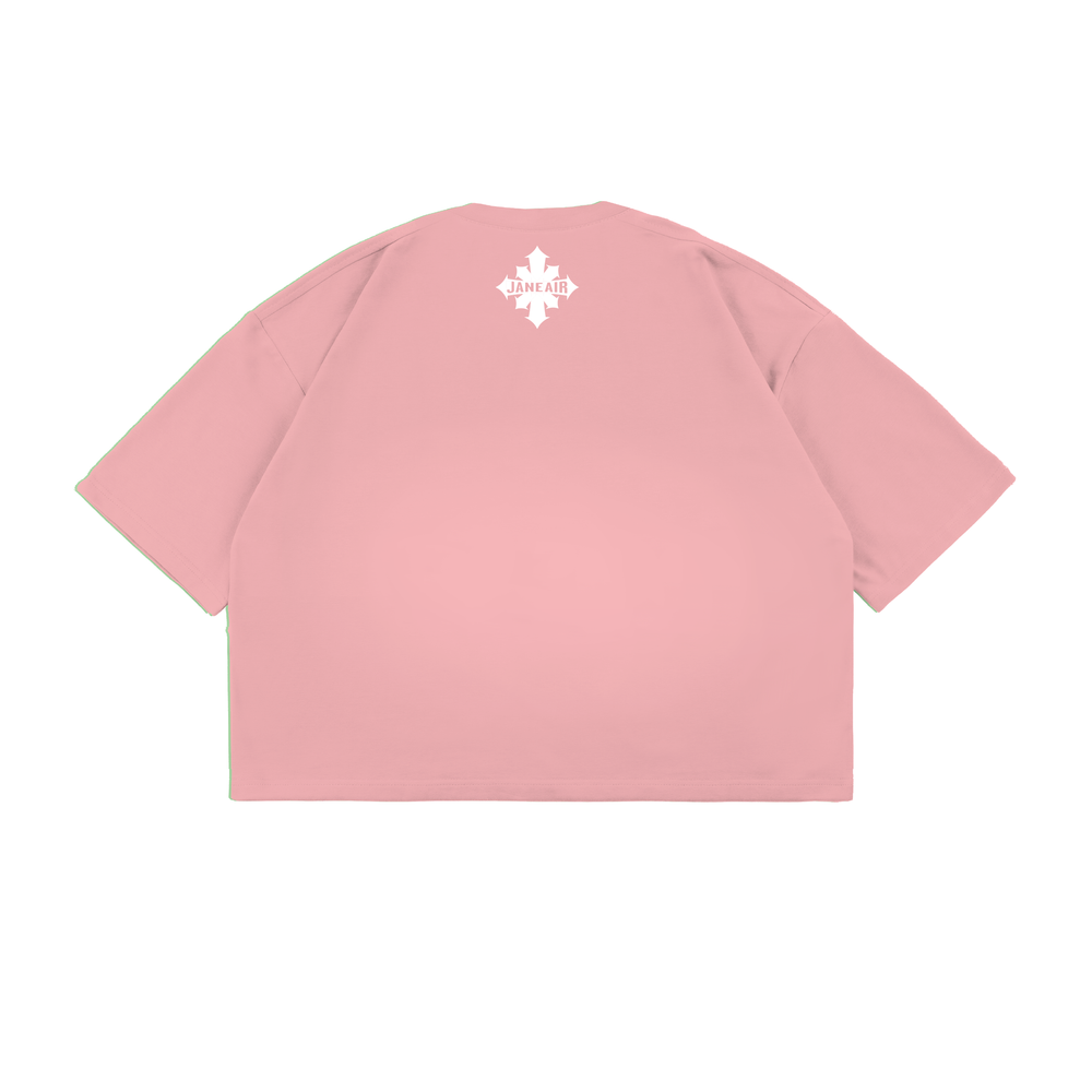 Футболка “СЕРДЦЕ” CROPTOP розовая