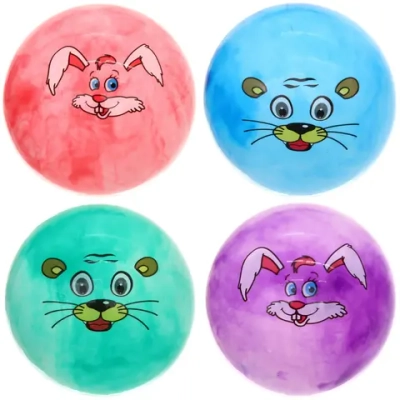 Мяч 22 см «Мордашка» (50 гр.), микс