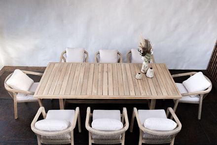 Стол садовый обеденный Joygarden РИМИНИ 230 см, Light Teak