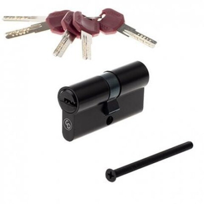 Цилиндр Code Deco ZM-60-BLM  кл/кл черный перф