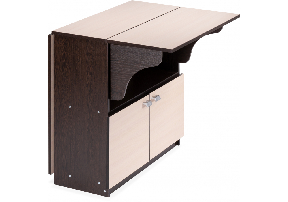 Стол деревянный Woodville Симоне венге, дуб молочный